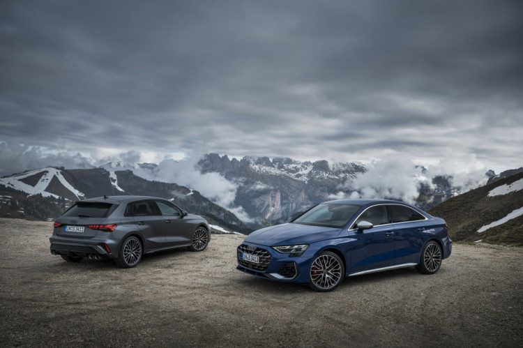 Audi S3 Sportback a Audi S3 Sedan v Dolomitoch